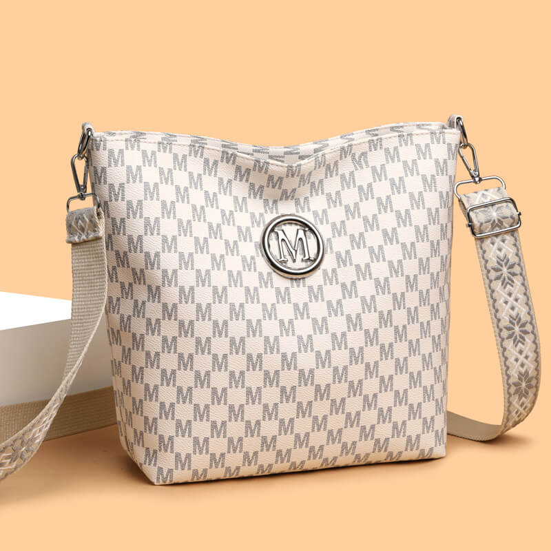 Sac à bandoulière rétro en cuir souple, simple et tendance