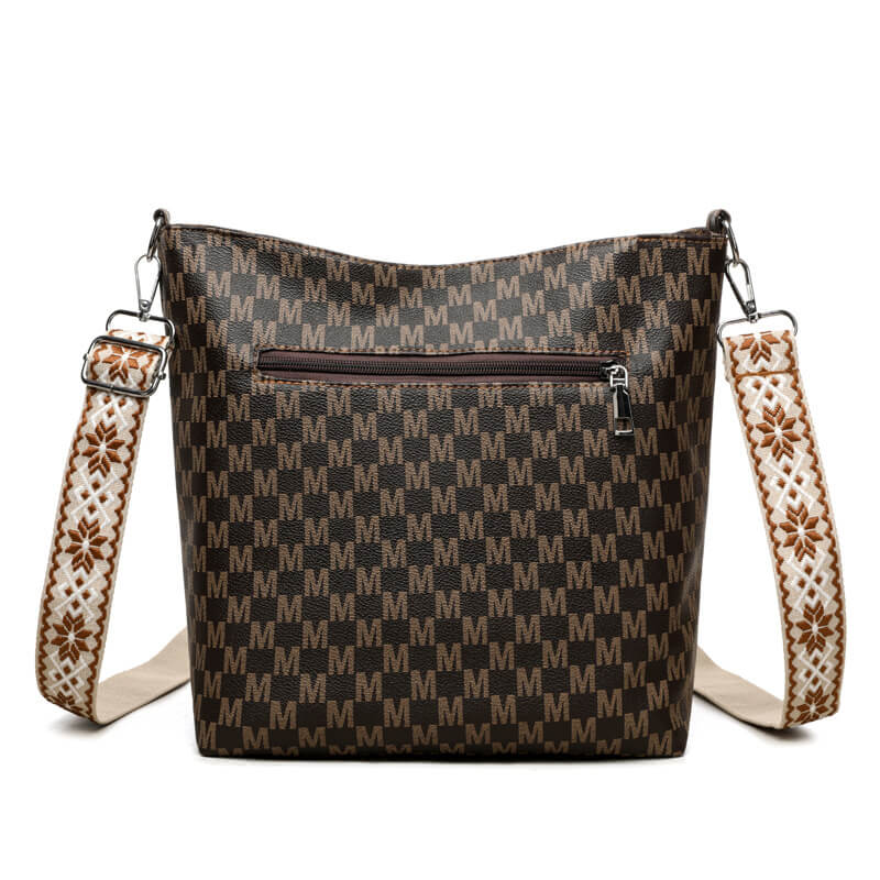 Sac à bandoulière rétro en cuir souple, simple et tendance
