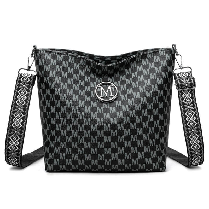 Sac à bandoulière rétro en cuir souple, simple et tendance