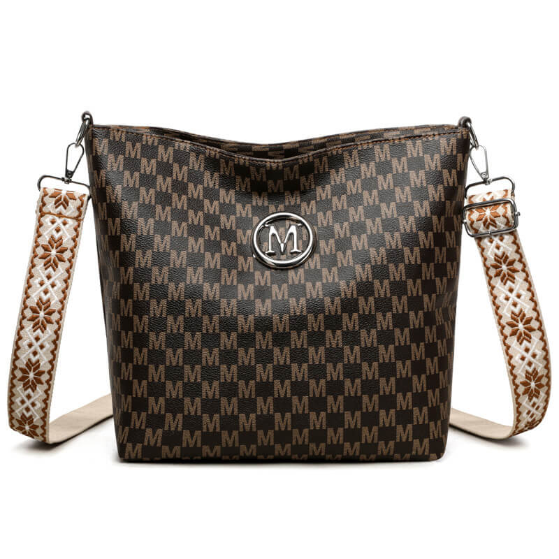 Sac à bandoulière rétro en cuir souple, simple et tendance
