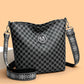 Sac à bandoulière rétro en cuir souple, simple et tendance