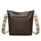 Sac à bandoulière rétro en cuir souple, simple et tendance